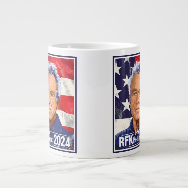 Grande Tasse Robert F Kennedy, Jr. pour le président 2024, RFK  (Devant)