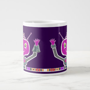 Grande Tasse Robot Alien Heureux