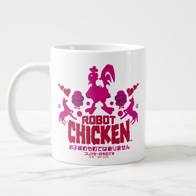 Grande Tasse Robot Chicken Nerd Unicorn (Gauche)
