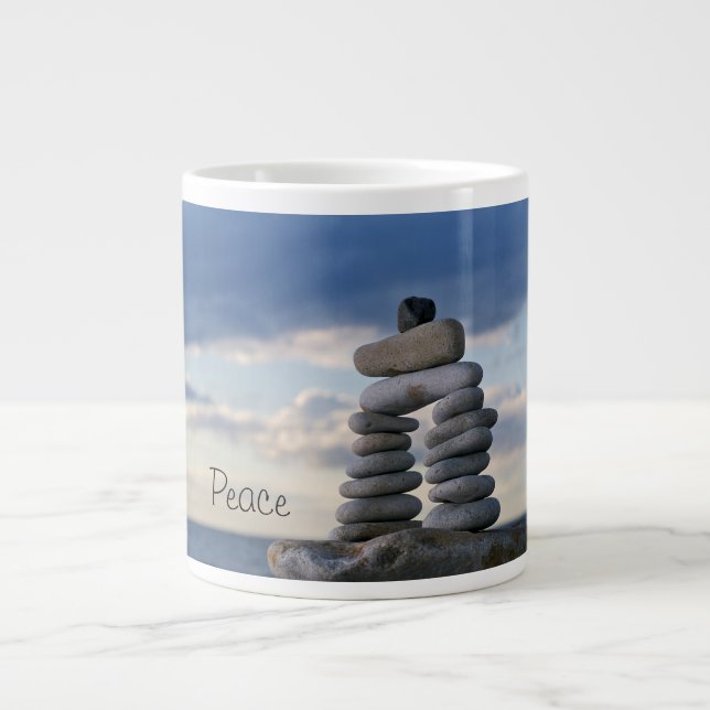 Grande Tasse Rochers Zen pacifiques Mug (Devant)