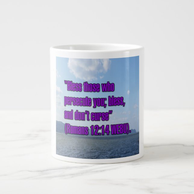 Grande Tasse Romains 12:14 WEBU Mug (Devant)