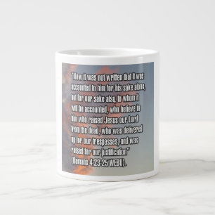 Grande Tasse Romains 4:23-25 WEBU Mug