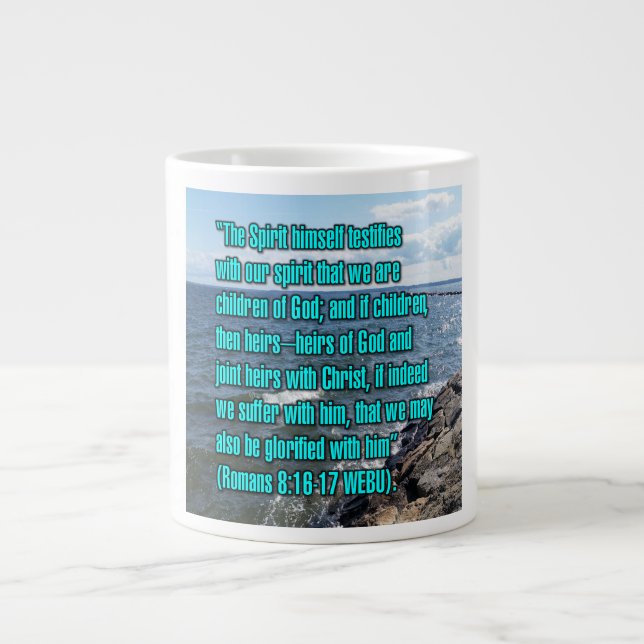 Grande Tasse Romains 8:16-17 WEBU Mug (Devant)