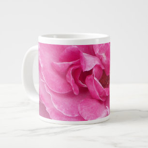Grande Tasse Rose de jardin rose