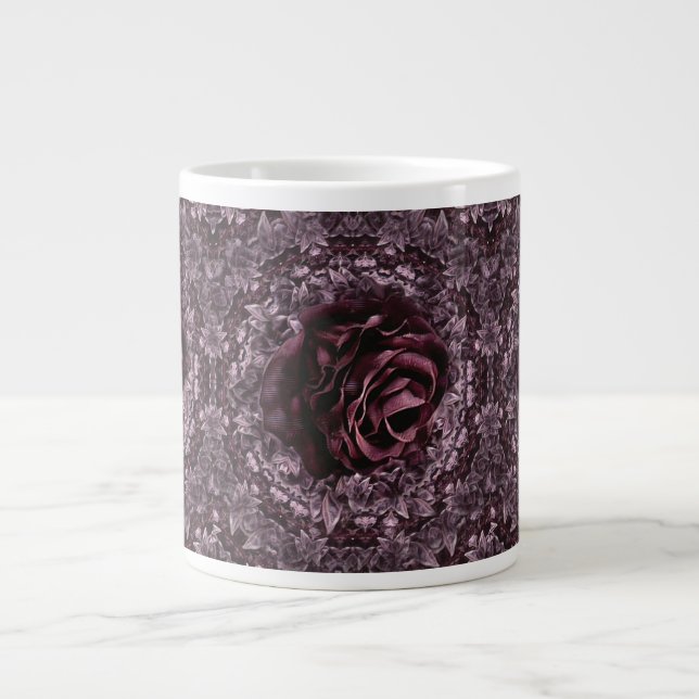 Grande Tasse Rose Mandala (Devant)