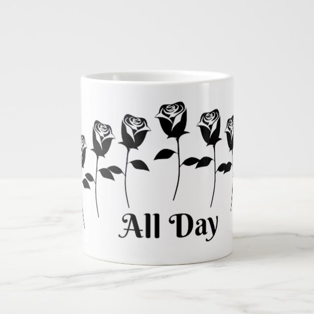 GRANDE TASSE ROSE TOUTE LA JOURNÉE (Devant)