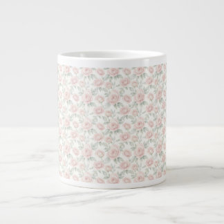 Grande Tasse Roses à l'aquarelle élégantes 