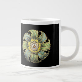 Grande Tasse Rosette architecturale antique n° 1