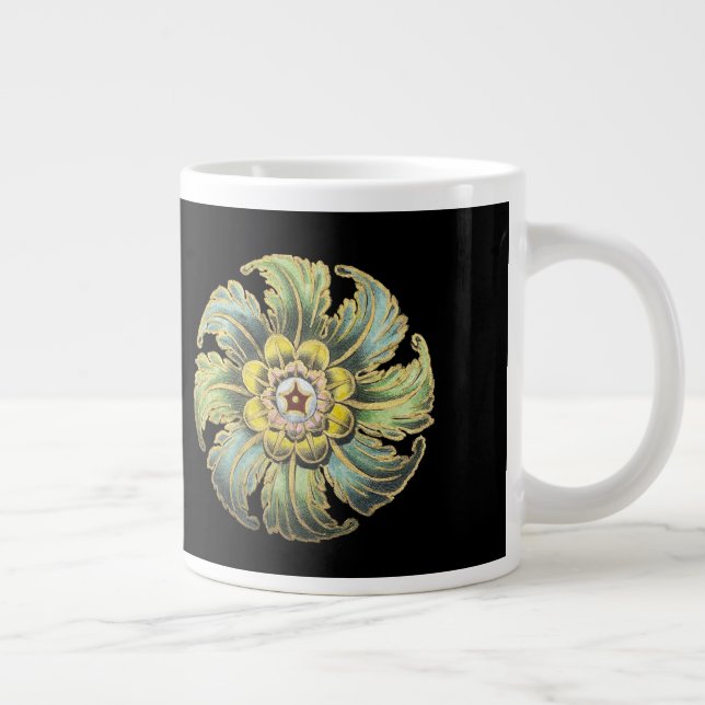 Grande Tasse Rosette architecturale antique n° 1 (Droite)