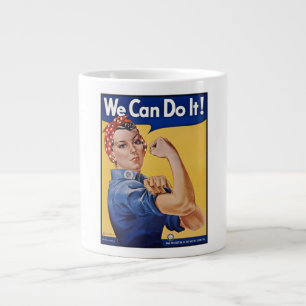 Grande Tasse Rosie le Riveter : Une femme forte pour l'autonomi