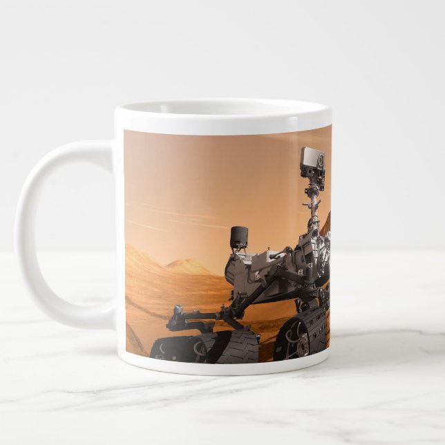 Grande Tasse Rover Curiosity Du Laboratoire Scientifique Mars. (Gauche)