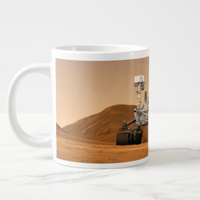 Grande Tasse Rover Curiosity Du Laboratoire Scientifique Mars.  (Gauche)