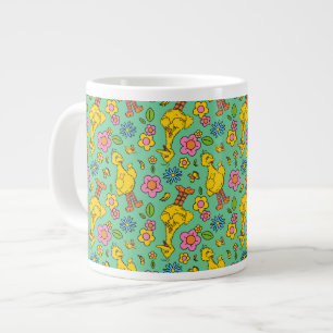 Grande Tasse Rue Sésame   Big Bird & Little Bird Motif