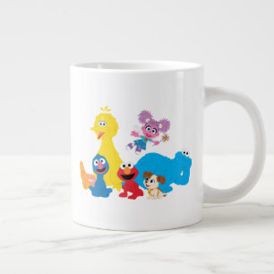 Grande Tasse Rue Sésame   Coloré Sesame Street Pals