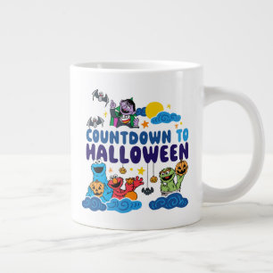 Grande Tasse Rue Sésame Compte à rebours avant Halloween