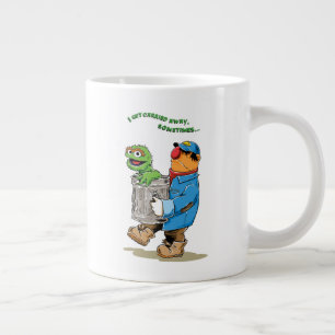 Grande Tasse Rue Sésame   Oscar & Bruno l'éboueur