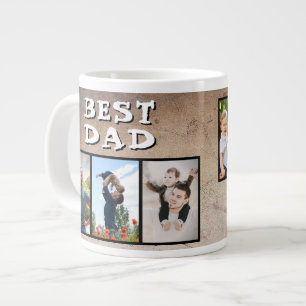 Grande Tasse Rustic Best Papa Fête des pères 6 Photo