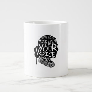 Grande Tasse Ruth Bader Parle De Ton Esprit Même Si Ta Voix Tir