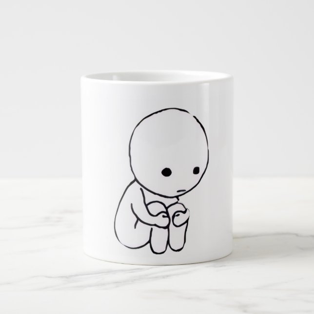 Grande Tasse Sad Mood Aesthetic Coffee Mug (Devant)