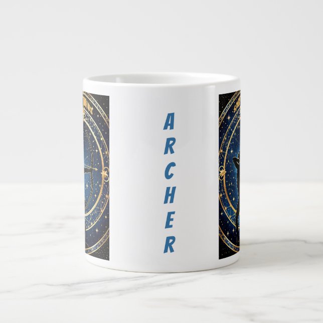 Grande Tasse Sagittaire signe astrologique (Devant)