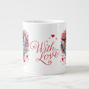 Grande Tasse Saint Valentin Chat Mug