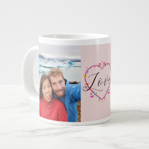 Grande Tasse Saint-Valentin Cœur Amour 2 Photos