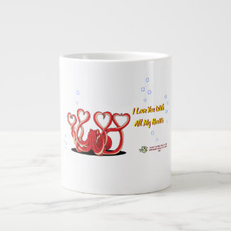 Grande Tasse Saint Valentin Coeurs de pieuvres