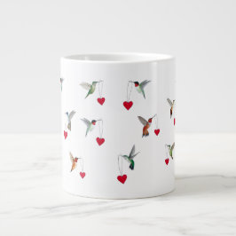 Grande Tasse Saint Valentin des colibris