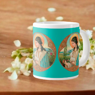 Grande Tasse Sainte Agnès de Rome (BK 006) Mug géant