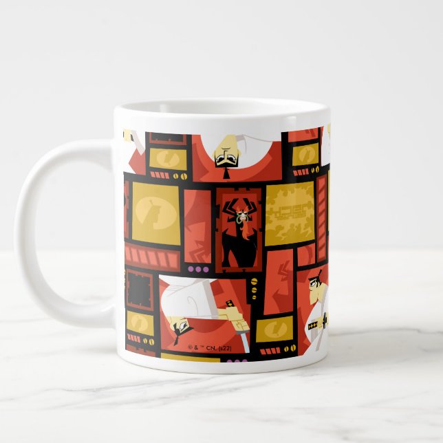 Grande Tasse Samurai Jack & Aku Character Art Panel Pattern (Gauche)