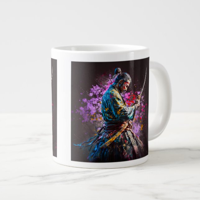 Grande Tasse Samurai Peinture Jumbo Mug (Devant droit)