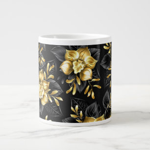 Grande Tasse Sans couture avec orchidées de bijoux