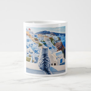 Grande Tasse Santorin laisse des vacances ! Mug Specialty