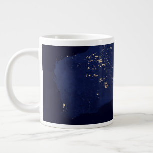 Grande Tasse Satellite Les Lumières Nocturnes De L'Australie.