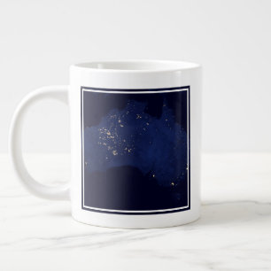 Grande Tasse Satellite Les Lumières Nocturnes De L'Australie.