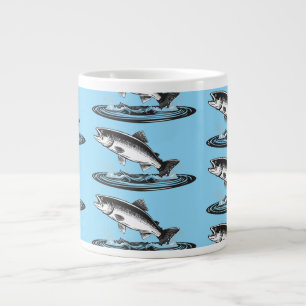 Grande Tasse saumon atlantique sautant