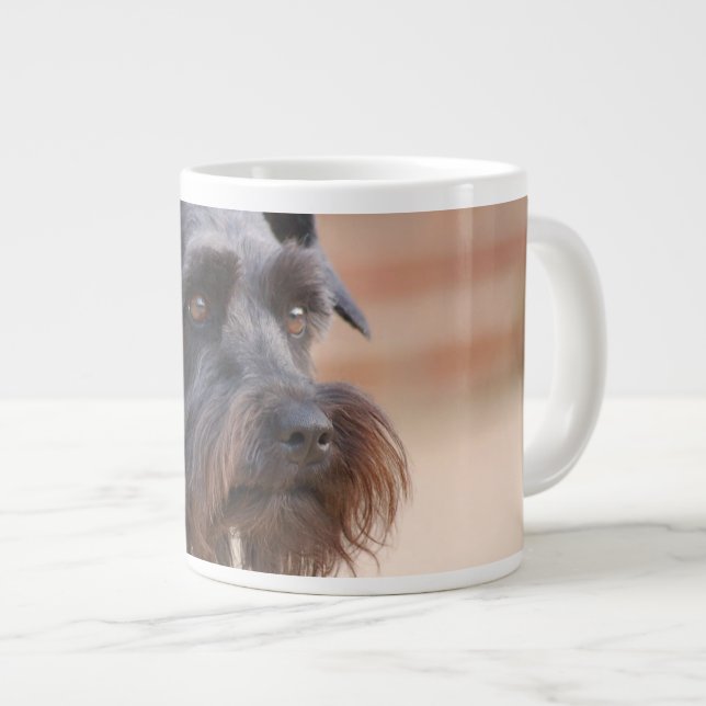 Grande Tasse Schnauzer noir (Devant droit)