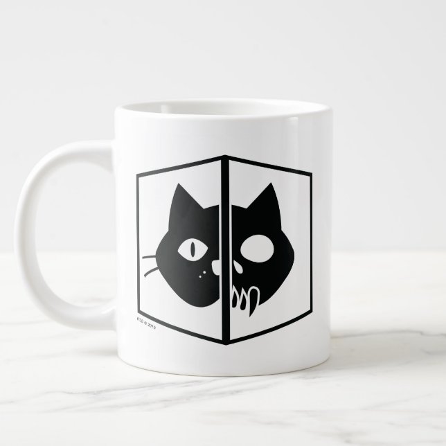 Grande Tasse Schrödinger Cat Graphic (Gauche)