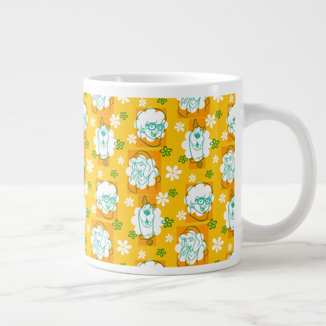 Grande Tasse Scooby-Doo | Modèle floral de caractère (Droite)
