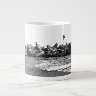 Grande Tasse Seabright Beach, Père Noël Cruz 20 oz Jumbo Mug