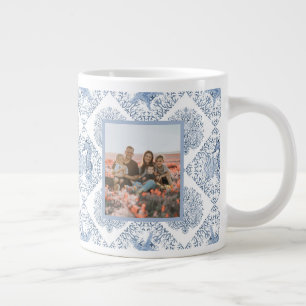 Grande Tasse Seahorse Beach Blue Best Nana Photo Fête des mères