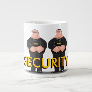 Grande Tasse SÉCURITÉ ! Deux videurs ou portiers amusants