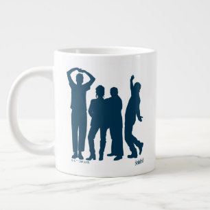 Grande Tasse Seinfeld Graphique de silhouette de groupe