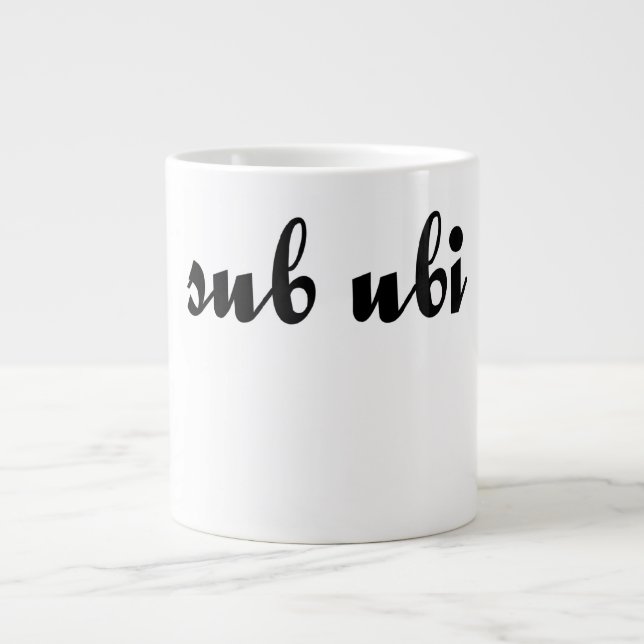 Grande Tasse Semper Ubi sous Ubi (Devant)