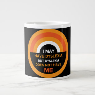 Grande Tasse Sensibilisation à la dyslexie Support Mug de c