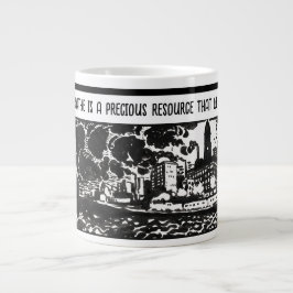 Grande Tasse Sensibilisation à la pollution de l'air Cadeaux mo