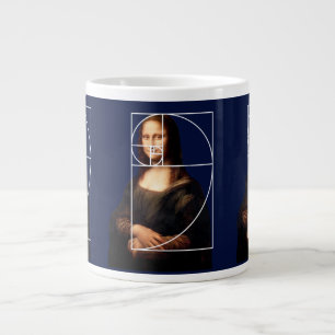 Grande Tasse Séquence Leonardo da Vinci Mona Lisa Fibonacci