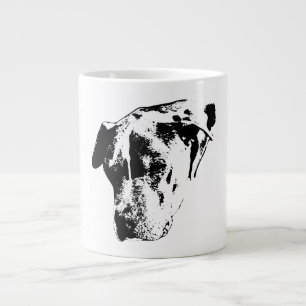 Grande Tasse Serene Sun-Squint—Portrait de mélange Pitbull