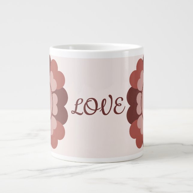 Grande Tasse Serrure de coeur (Devant)