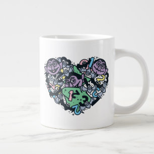 Grande Tasse Sésame Sésame   Comte von Count Doodle Heart